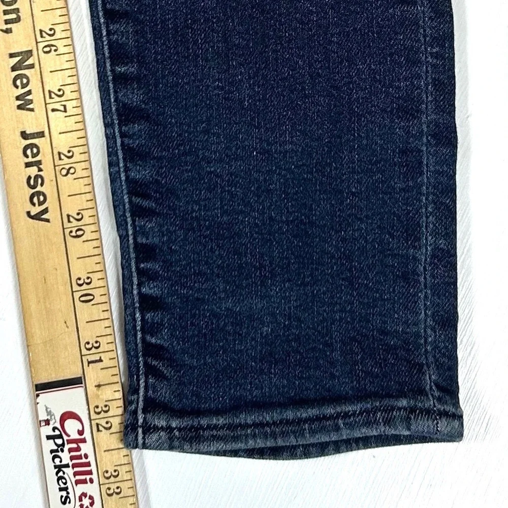 Levis Premium Skinny Taper Jeans Mens W32 L33 Dark Wash Blue Stretch Denim